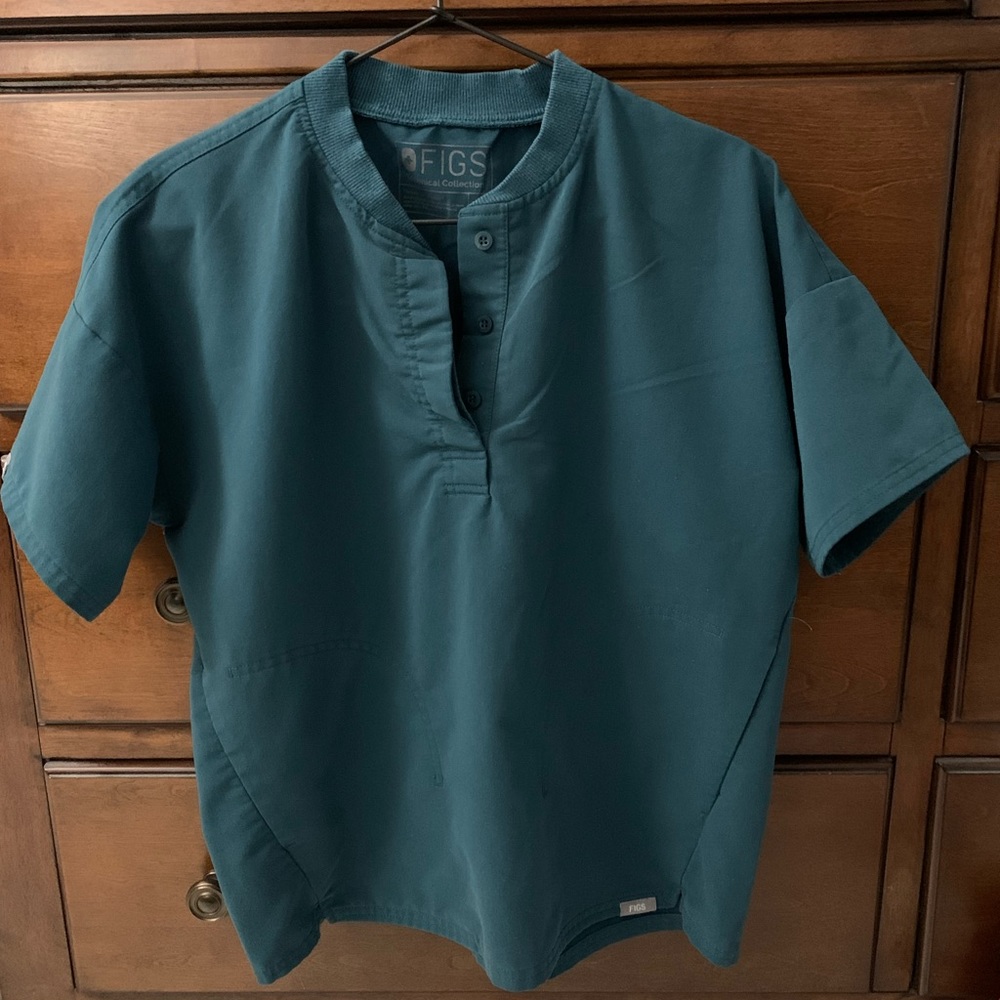 Figs Caribbean Blue limited edition top
